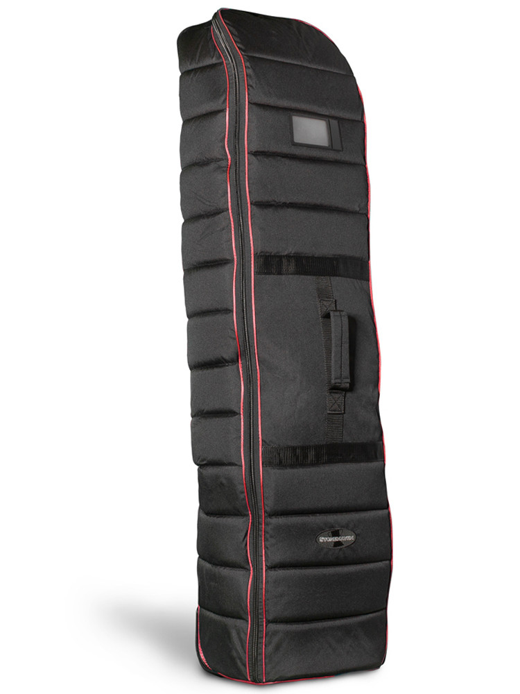 Stonehaven Stand Bag Wheeled Travel Cover Black/Red GolfBox